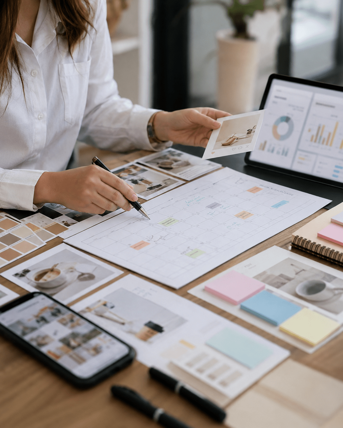 Piano editoriale social per aziende con contenuti e calendario mensile